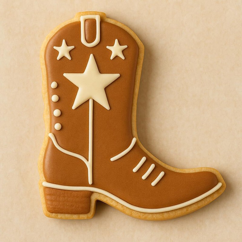 Cowboy Boot Cookie Cutter - 4.25x3.94 Inches,(Random Colors) gallery