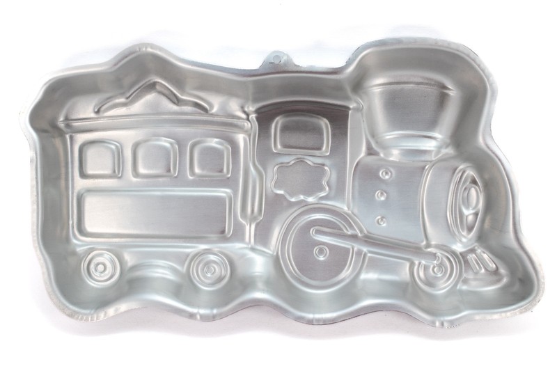 Train Engine Birthday Cake Pan Railroad Railway Made by Wilton gallery