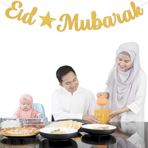 Eid Mubarak Banner - Happy Eid Decor, Ramadan Mubarak Decor, Muslim Islamic gallery