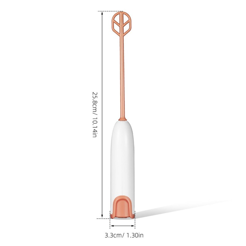 Mini Electric Handheld Mixer with Extended Handle for Milk Powder and Drinks ... gallery