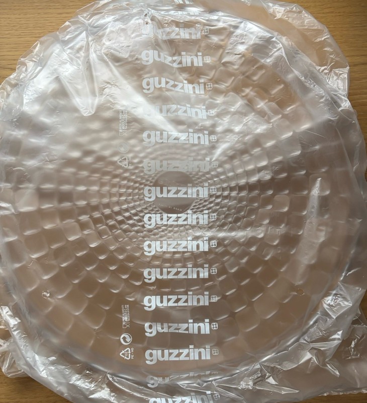 NEW Guzzini Tiffany Tortiera Cake Serving Set Clear Made In Italy 19950092 gallery