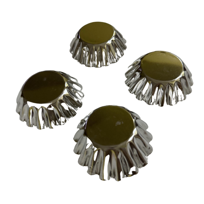 4 PCS Cake Aluminum Lined Cupcake Egg Tart Cookie Flower Mold Mould Tool Hot US gallery