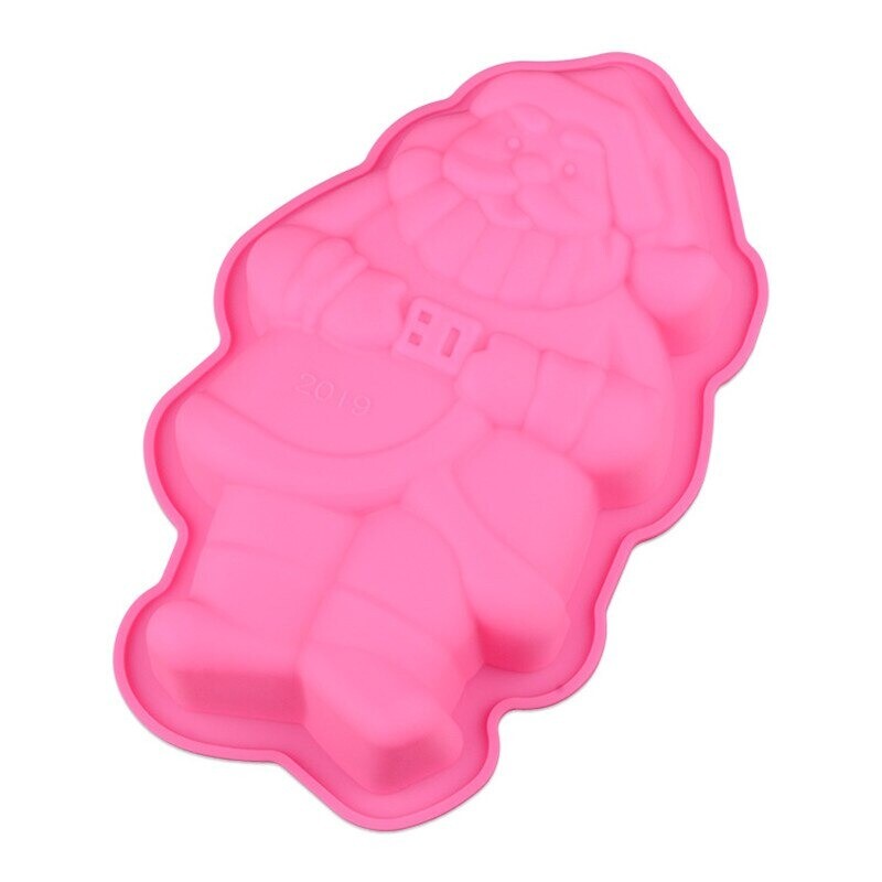 Santa Claus Shaped Silicone Cake Mold Handmake DIY Bread Mould Cake Tools gallery