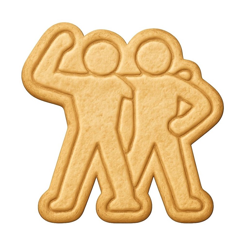 Tag Team Duo Cookie Cutter & Stamp, Fondant & Clay – 4×3.6