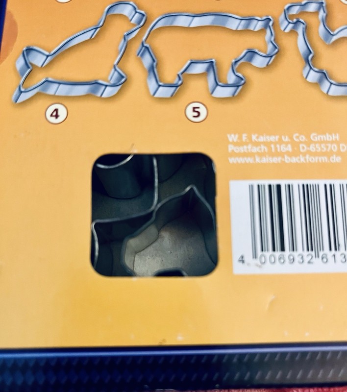 Kaiser Metal Cookie Cutter Zoo Animals Camel Elephant Giraffe Lion Bear NEW gallery