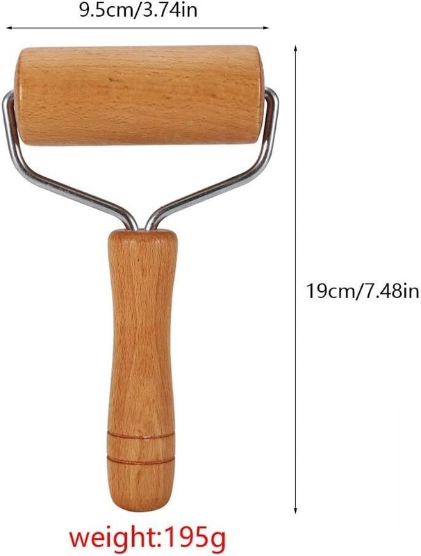Pizza Rolling Pin Small Rolling Pin Nonstick Wooden Dough Roller For Pastry Tort gallery