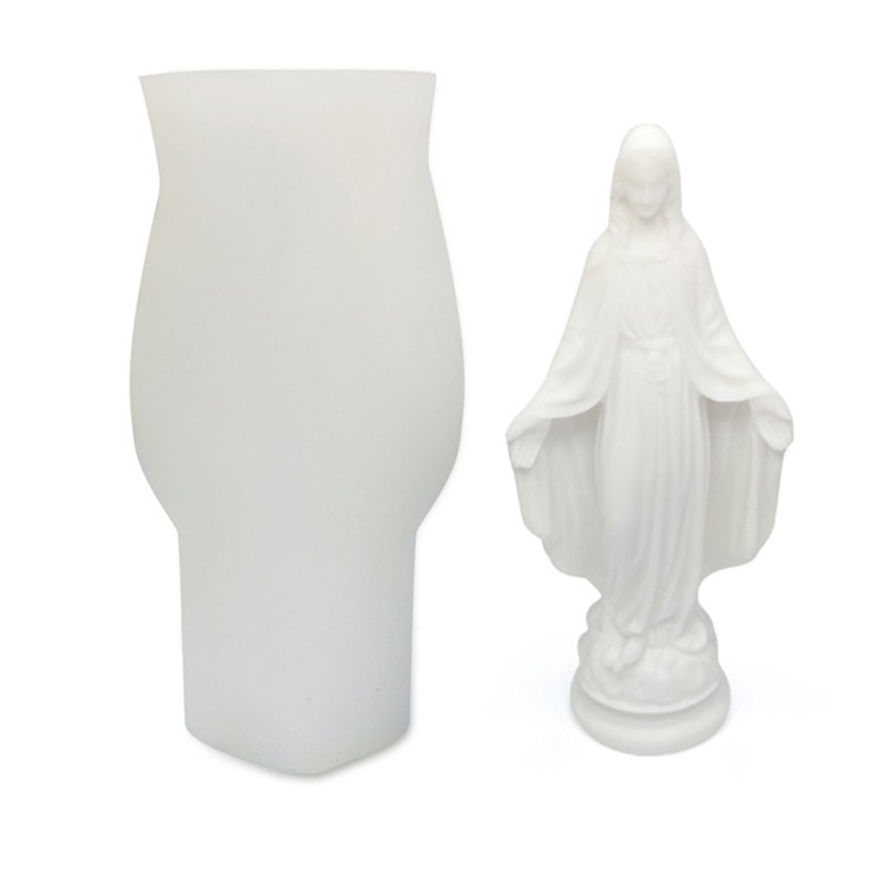 Virgin Mary Goddness Jesus Soap Mold Silicone Clay Mould Handmade Mould
