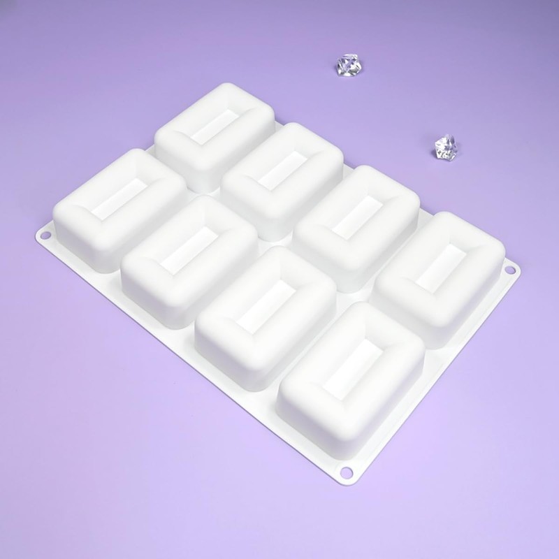 Silicone Molds Mousse Mold 3D Rectangle Shape Silicone Mold DIY Cake Mousse f... gallery