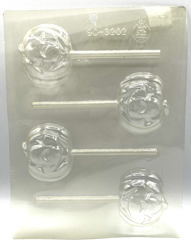 Halloween Lollipop Candy Molds Skull in Top Hat & Jack O' Lantern 2 Pack gallery