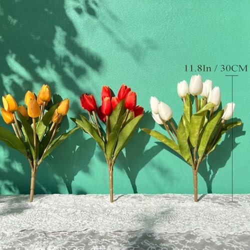 Artificial Fake Flowers for Spring Summer Outdoor White Yellow Orange gallery