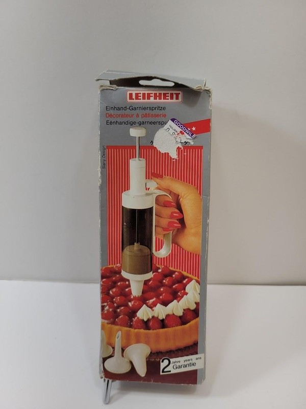 Leifheit Einhand-Garnierspritze One Hand Pastry Decorator Icing Tool Boxed