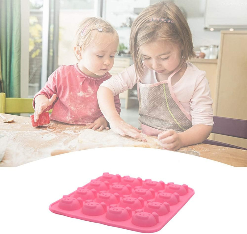 Pig Mold Silicone DIY Mold for Chocolate Candy Ice Cube 16 Cavity gallery