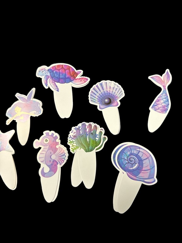 Cupcake Wrap and Toppers Birthday Party Decoration Ocean Cupcake Picks 16ct gallery
