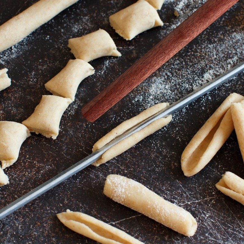 7 PCS Italian Rolling Pins Set Wood Stainless Steel Pasta Dough Roller gallery