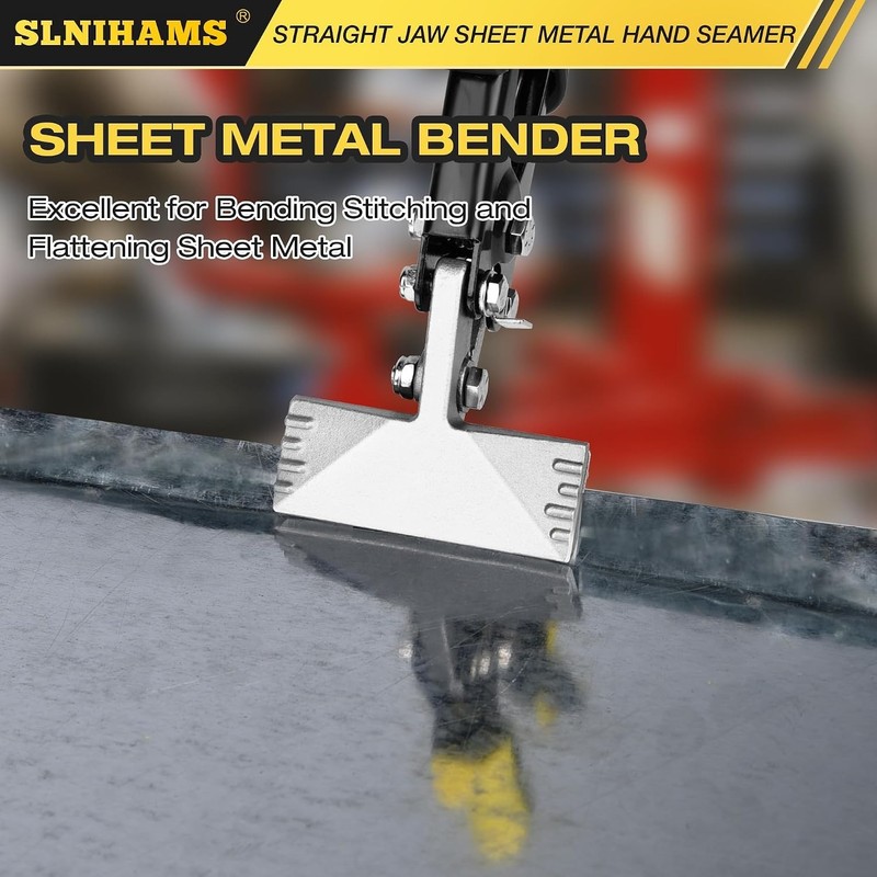 3-Inch Sheet Metal Hand Seamer Tool, Heavy Duty Sheet Metal Bender for HVAC, ... gallery