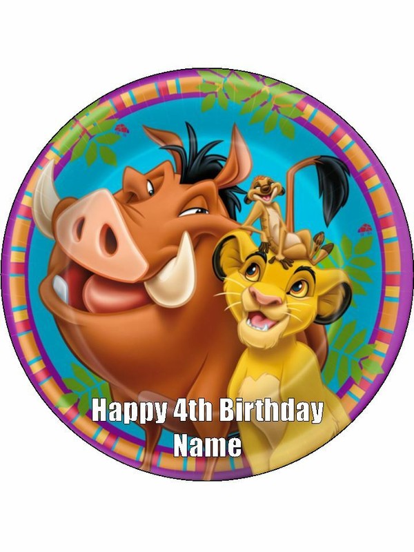 Lion King Cake & Cupcake Toppers – Edible Icing Jungle Party Decorations gallery