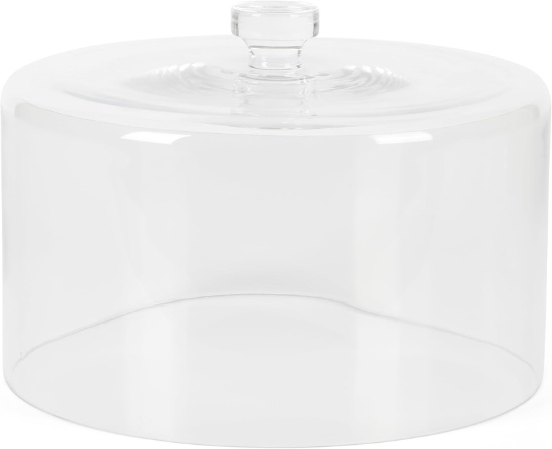 Highbrook 10-Inch Jadeite Cake Stand with Glass Dome – Vintage-Style Pedestal De gallery