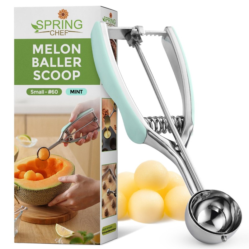 Spring Chef - Mint Small Cookie Scoop for Baking, #60 - - 1 Tbsp,