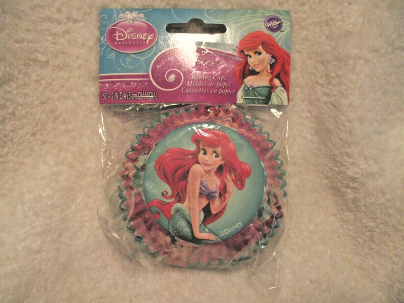 Disney~LITTLE MERMAID~Cupcake Liners~Baking Cups~NEW~Sealed~1 Pkg~50 ct. gallery
