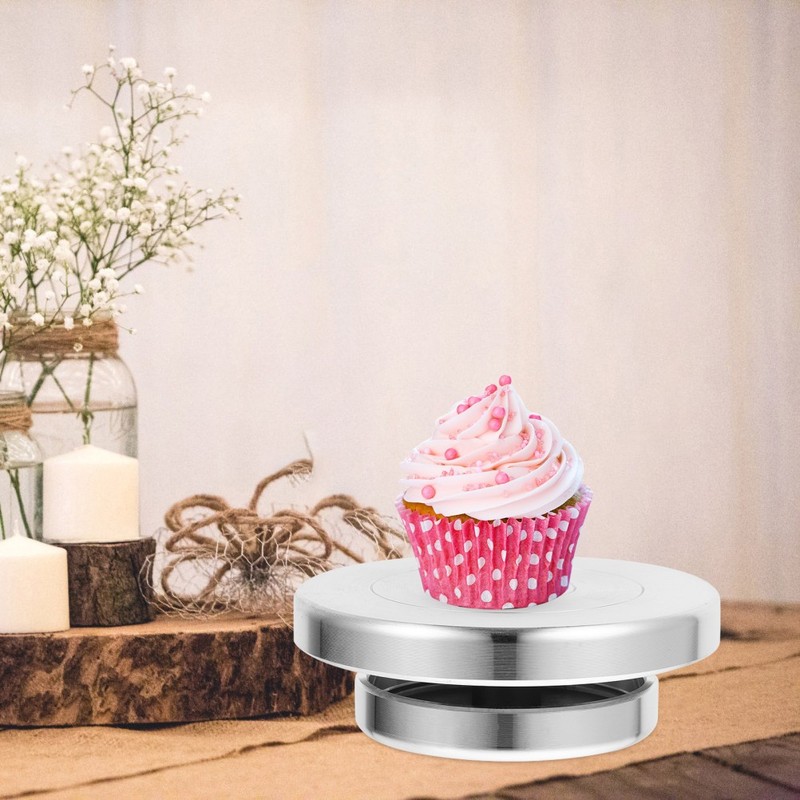 Rotating Aluminum Turntable Workbench for Clay Sculpture and Cake Decorating gallery