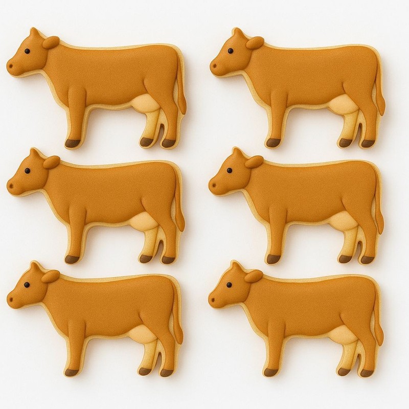 Mini Cow Cookie Cutter 2'' Metal Birthday Party Animal Treats Made in the USA gallery