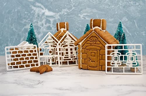 Gingerbread House Cookie Cutter Set - Holiday Baking Tool for Xmas Treats gallery
