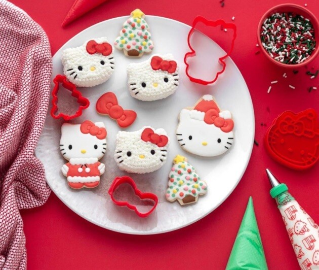 Hello Kitty Party Handstand Kitchen Kids Ultimate Holiday Baking Set Cupcake gallery