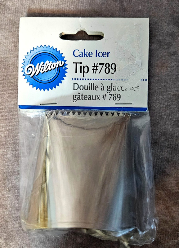 Wilton Large Cake Icer Icing Stainless Steel Decorating Tip #789 NEW