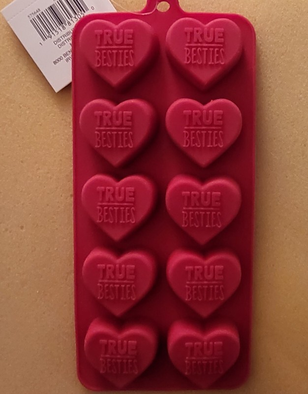 HEART SILICONE MOLD Valentine Bakeware - Oven Microwave Safe.. 10 "True Besties" gallery