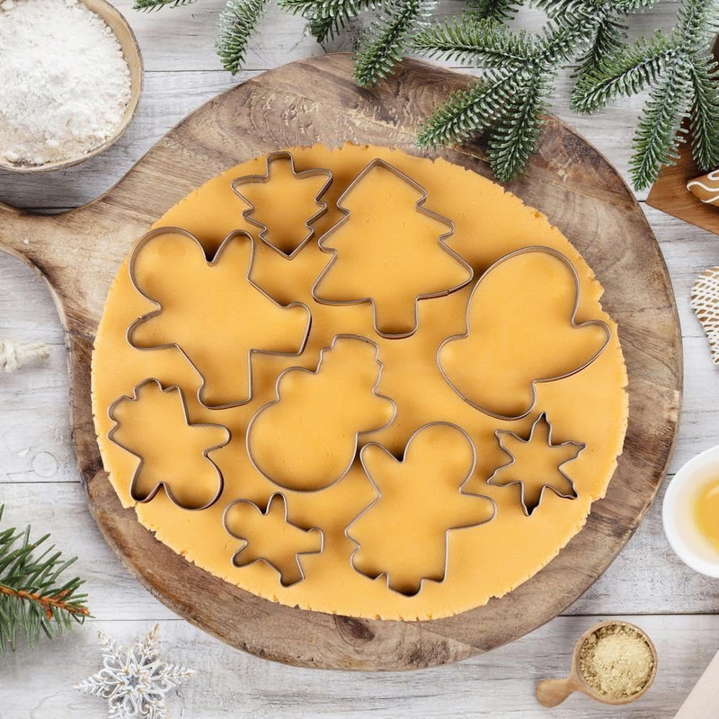 Christmas Cookie Cutter Set,18 Piece Stainless Steel Winter Christmas Cookie Cut gallery
