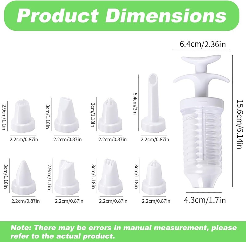Suuker Cake Decorating Gun, Cupcake Icing Piping Kit, Type19 gallery
