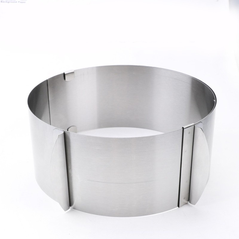 Stainless Steel Adjustable Round Cake Mold Mousse Mold 6 Inch to 12 Inch