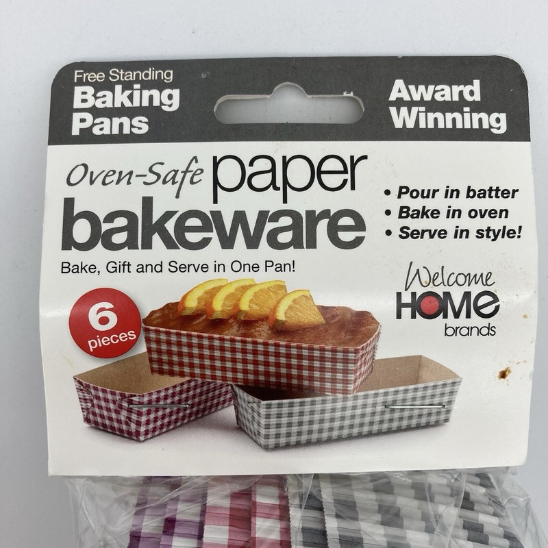 Loaf Bakeware Oven Safe Paper Pink Green Decorative Party Disposable Bundle Tag
