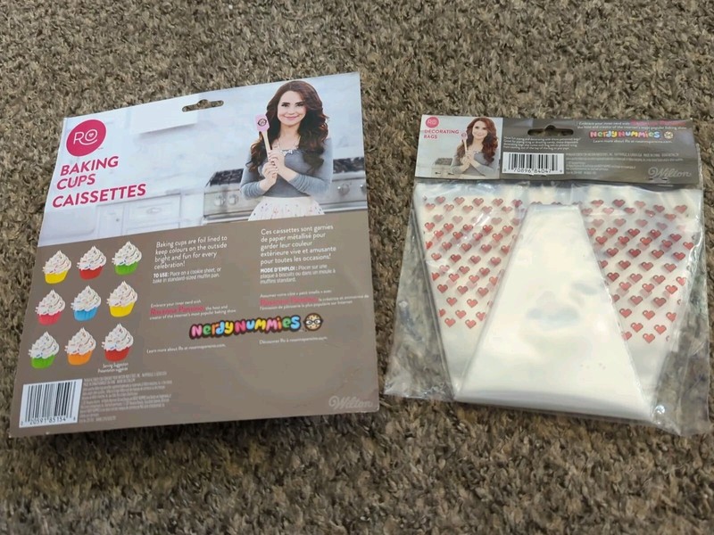 72 CT Baking Cups & 12 CT Piping Bags- Rosanna Pansino Nerdy Nummies by Wilton gallery