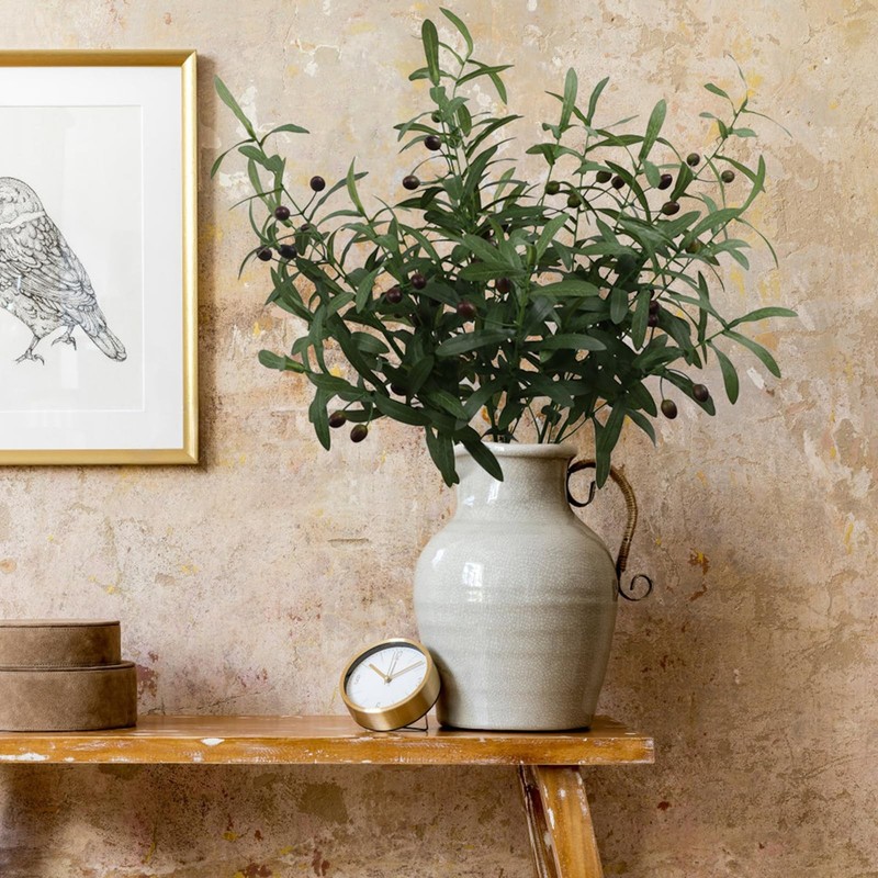 Leftover 6PCS 38 Inch Faux Olive Branches for Vase,Artificial Olive Tree Branche gallery