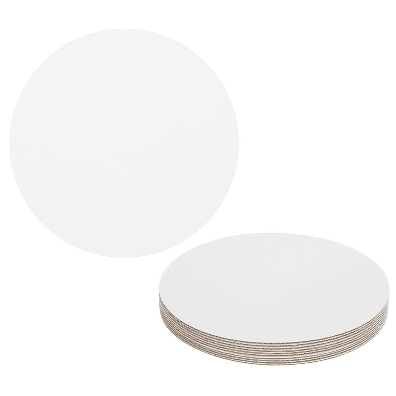 10 Pcs Cardboard Cake Rounds, 6 Inch Cake Board for Desserts, White
