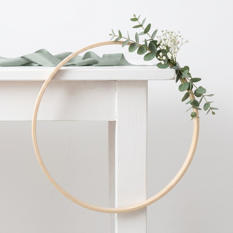 10pcs Bamboo Wreath Hoop: Dream Catcher Rings - 9.8in and 11.8in Macrame Floral gallery
