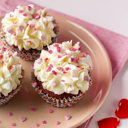 Sprinkles for Baking, Pink, Red and White Heart Sprinkles for Cake Valentines gallery