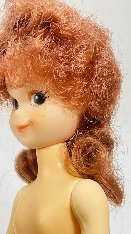 Wilton Cake Tops Topper Red Hair Little Girl Doll Pick Top Half Vintage gallery