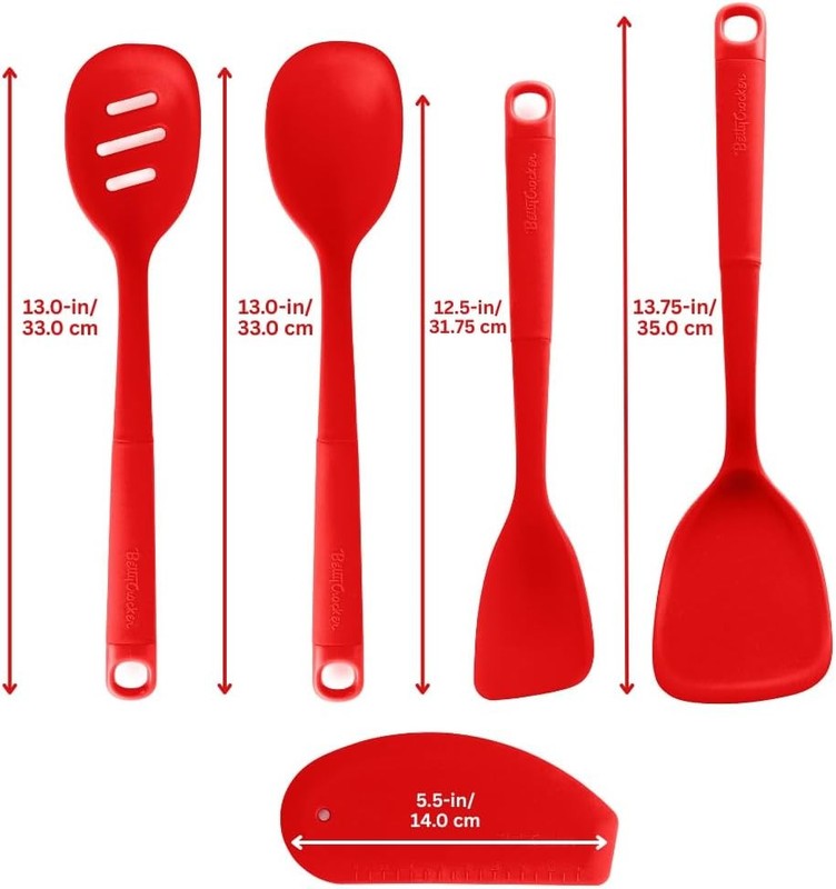 Betty Croer Silicone Baking/Cooking Utensil Set – Spatula, Spoon, Turner gallery
