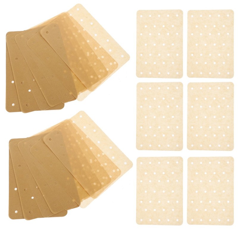 Oil Proof Light Brown Air Fryer Paper Sheets for Baking Fries Chicken and Bacon gallery