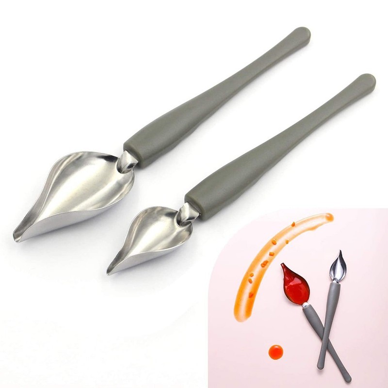 Chocolate Dipping Set with Culinary Spoons and 3 Forks for Pastry Decoration gallery
