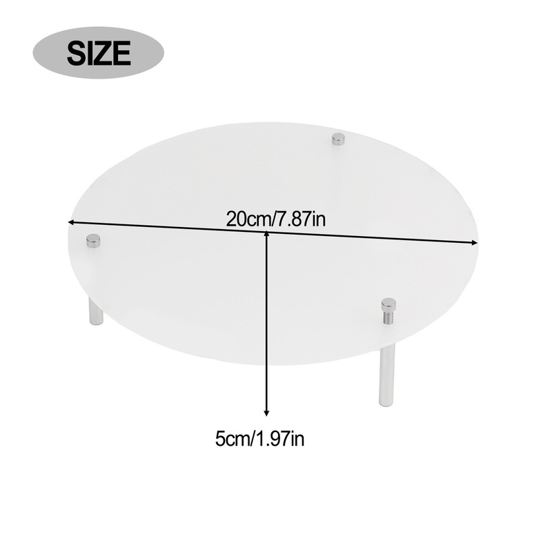 Acrylic Cake Stand 15-30cm Transparent 1pcs 3D Cupcake Display Cake Holder gallery