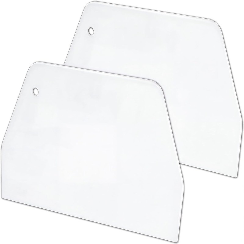 2 PCS Large Plastic Dough Scraper for Baking, Trapezoidal Bench Cutter and