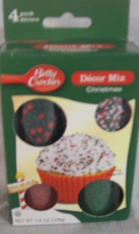 NEW CHRISTMAS Baked Goods Decorating Mix 4 Jars