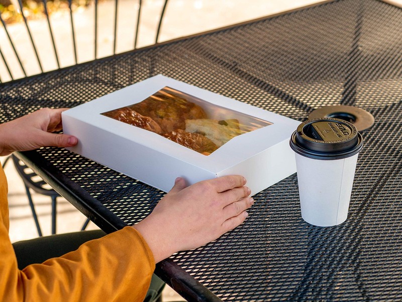 White Window Bakery Box (200 Pack) 9x9x2.5, Auto Pop-up Bakery Carrier for Pi... gallery