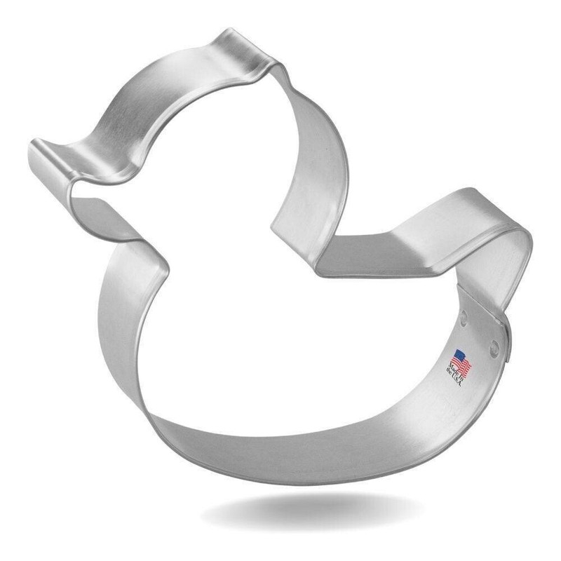 Rubber Ducky Duckling Duck Cookie Cutter 3.75” Metal Bird Animal Baby Shower