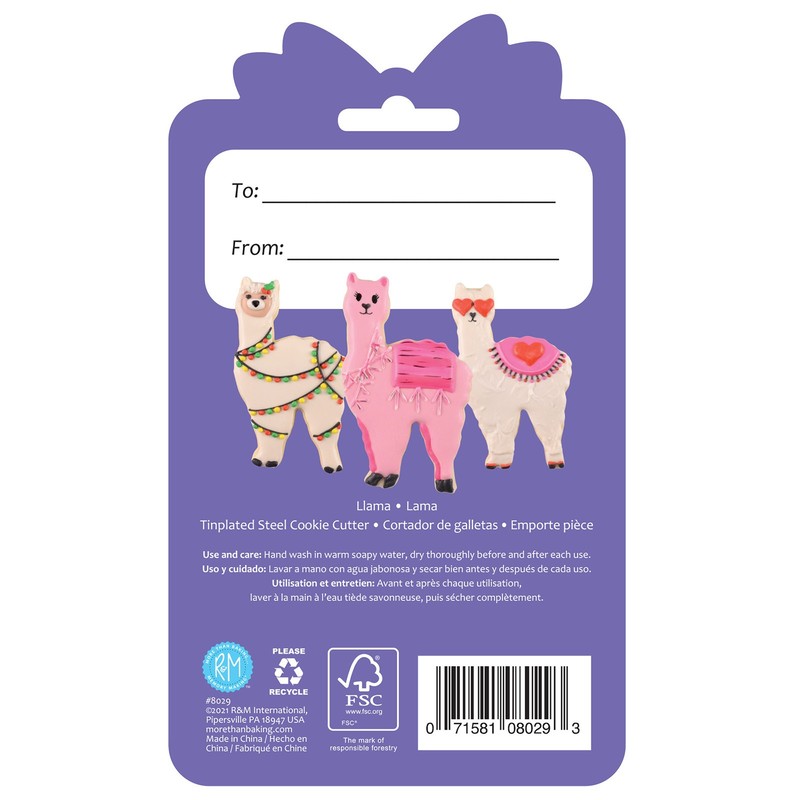 R&M International Llama Cookie Cutter, 4 Inch gallery