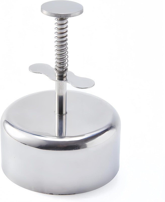 Polvoron Molder Filipino – 304 Stainless Steel Cookie Press with Spring Handle, gallery
