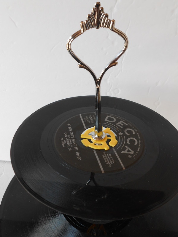 Vinyl Record Cupcake Stand-Lot# 82 gallery